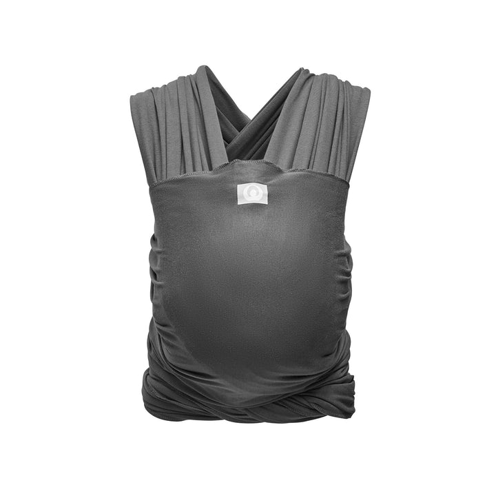 Gaia Baby Stretchy Baby Wrap Organic Cotton in Graphite colour front view