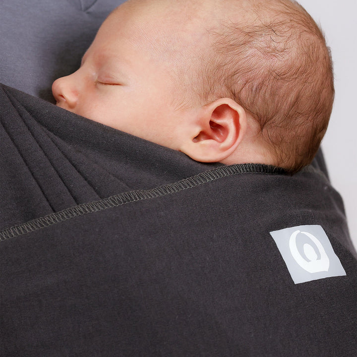 Gaia Baby Stretchy Baby Wrap Organic Cotton in Graphite colour