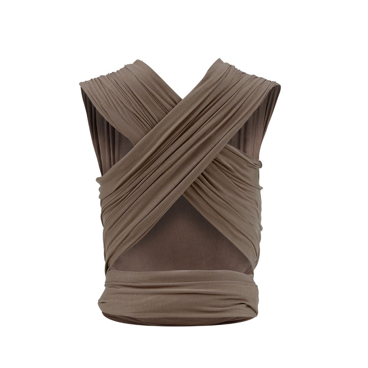Stretchy Baby Wrap Pure Tencel™ in Nutmeg colour from the back