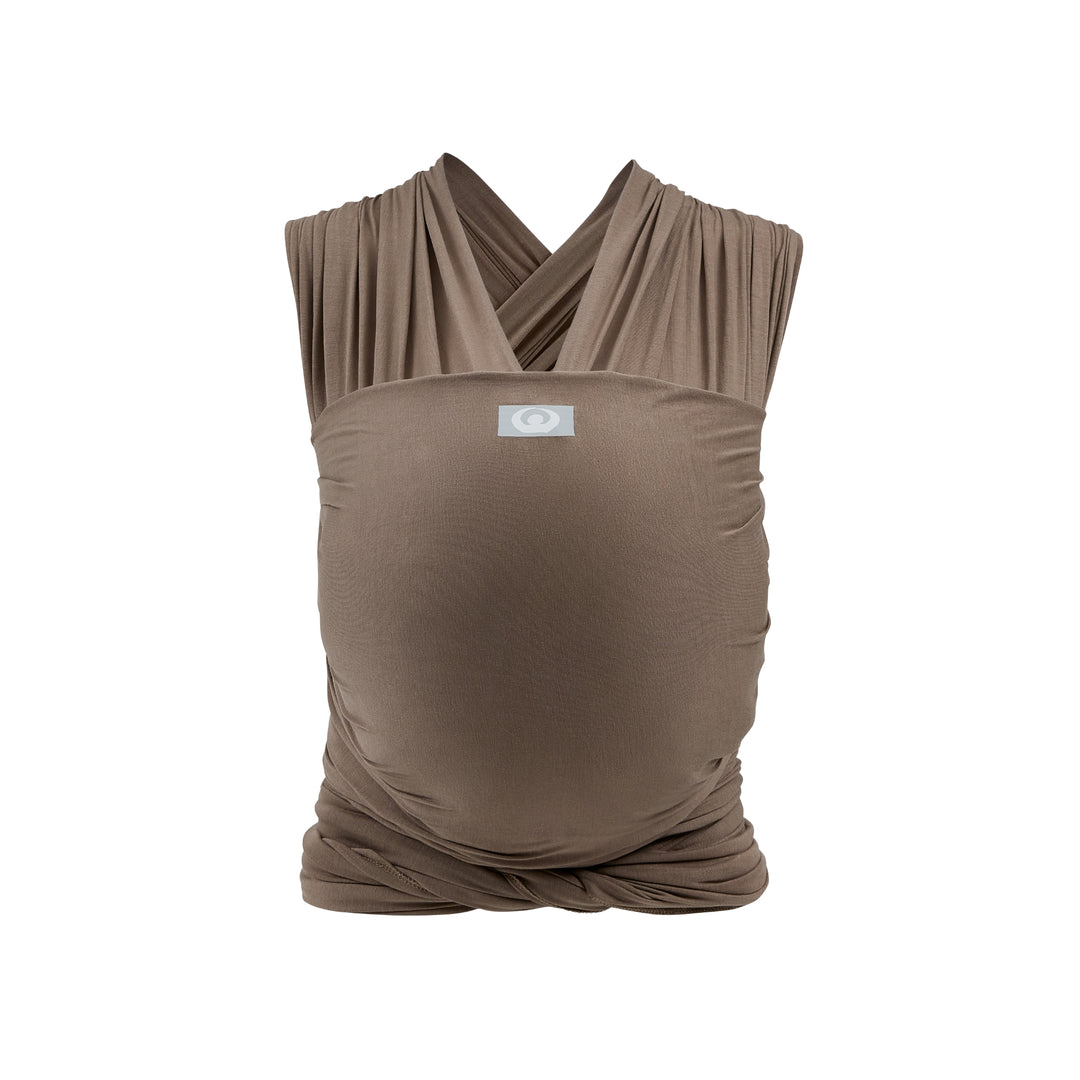 Stretchy Baby Wrap Pure Tencel™ in Nutmeg colour from the front