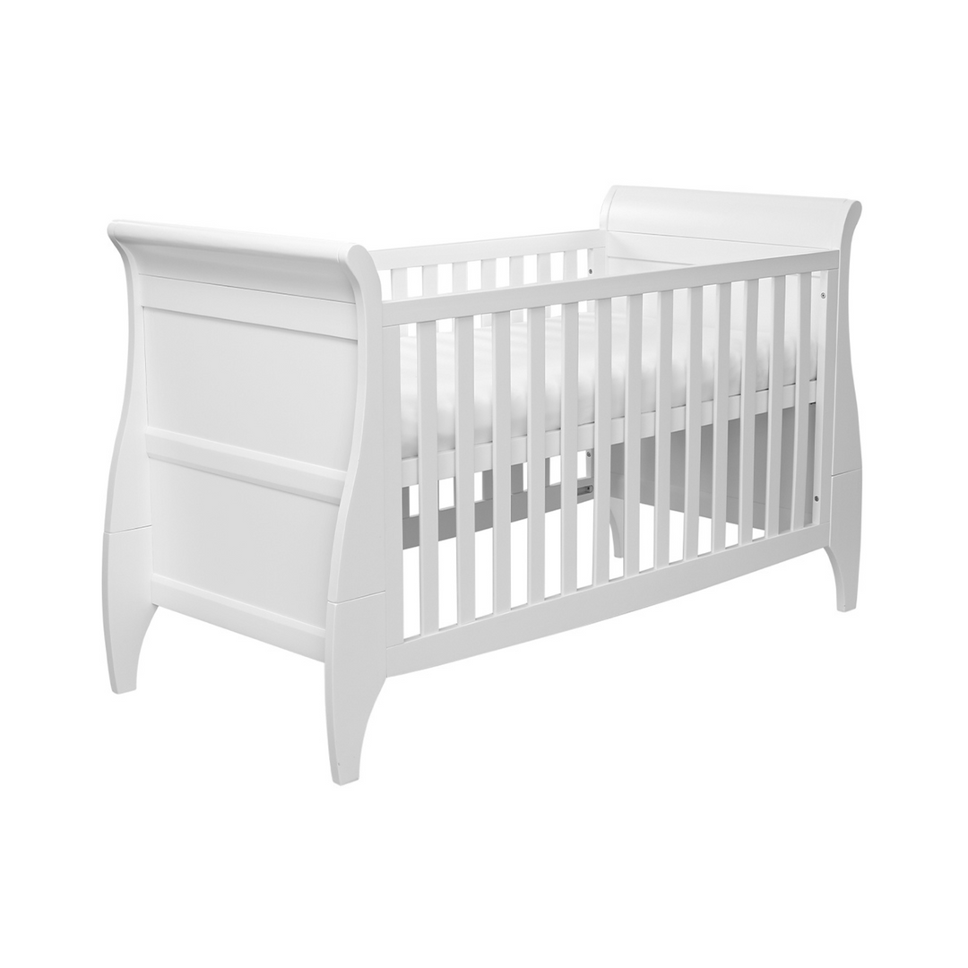 Gaia Baby Leto Cot Bed Newborn Setting side angle