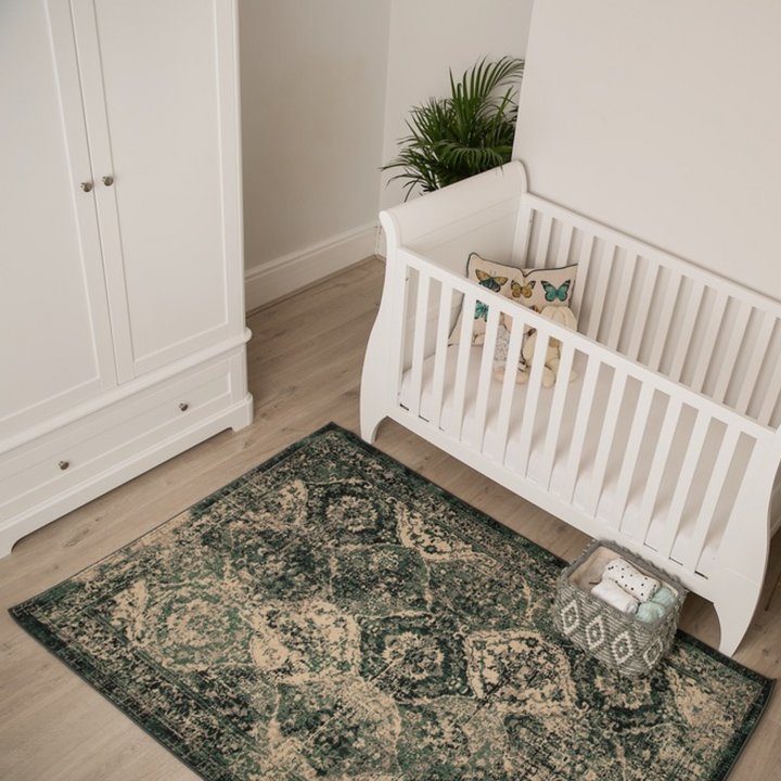Gaia Baby Leto Wardrobe in a gender neutral nursery with the Gaia Baby Leto Cot Bed