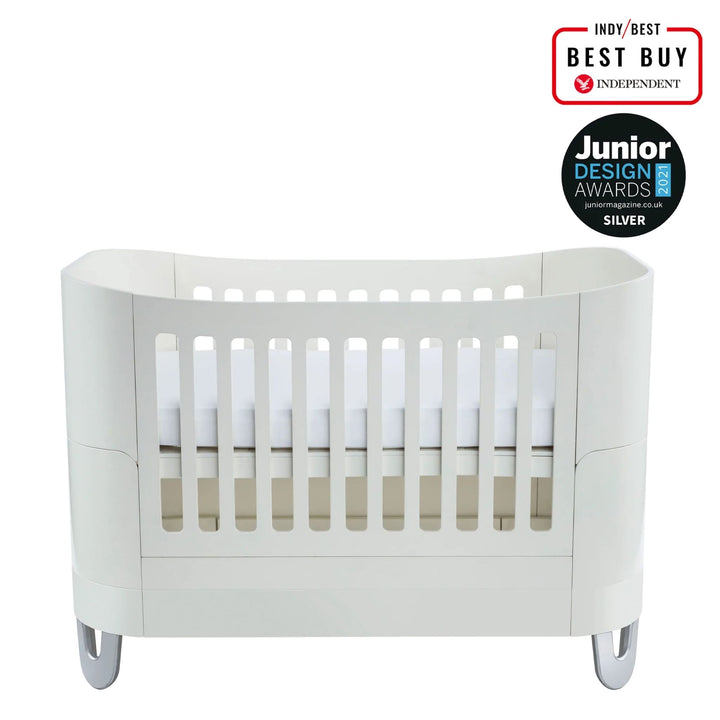 Gaia Baby Serena Cot Bed All White. Solid wood cot bed